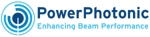 PowerPhotonic-Partnerlogo. Verbesserung der Strahlleistung.